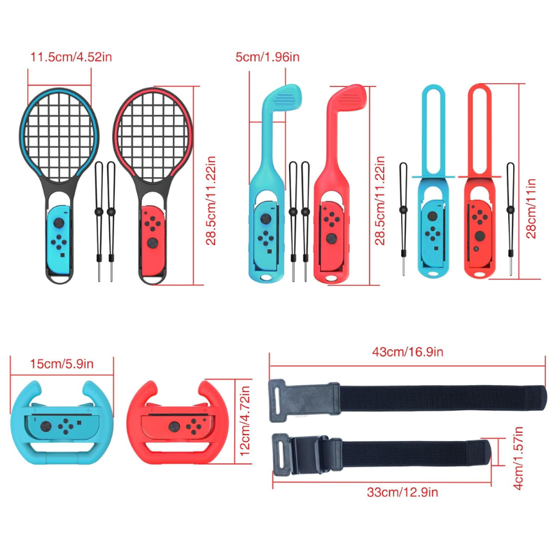 Cargue la imagen en el visor de la galería, [10 in 1] Switch Sports Game Accessories Set - Polar Tech Australia
