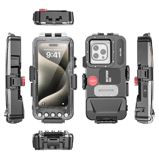[Upgade Version Bluetooth Version][Diving IPX8 30M/98FT Waterproof] Universal iPhone Samsung Google Moto - Redpepper Underwater Protective Lanyard Mobile Phone Case - Polar Tech Australia
