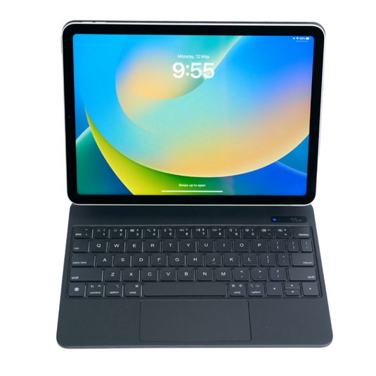 Magic Magnetic Floating Trackpad Wireless 7 Multi-Color Backlit Keyboard Case for Apple iPad 10.9” & 11“ 10/11th Gen (2022/2025)