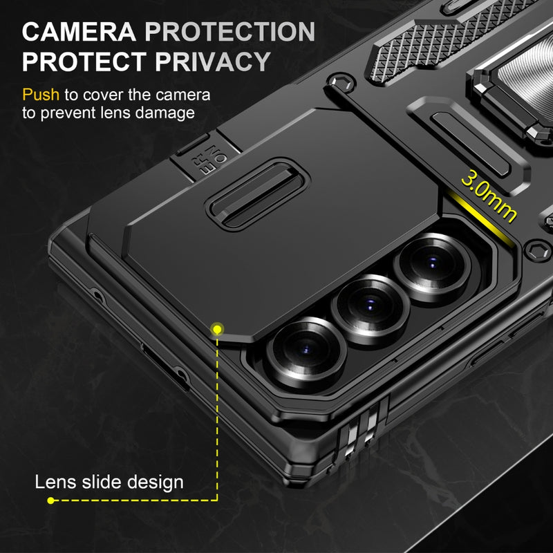 Chargez l&#39;image dans la visionneuse de la galerie, Samsung Galaxy Z Fold7 5G - Armor PC + TPU Camera Shield Phone Case
