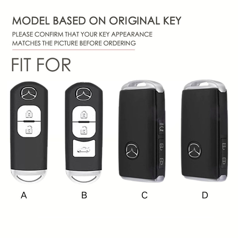 Cargue la imagen en el visor de la galería, Mazda Zinc Alloy Car Key Fob Protective Case Cover For CX5, CX3, CX30, CX7, CX9, Mazda 2, 3, 6
