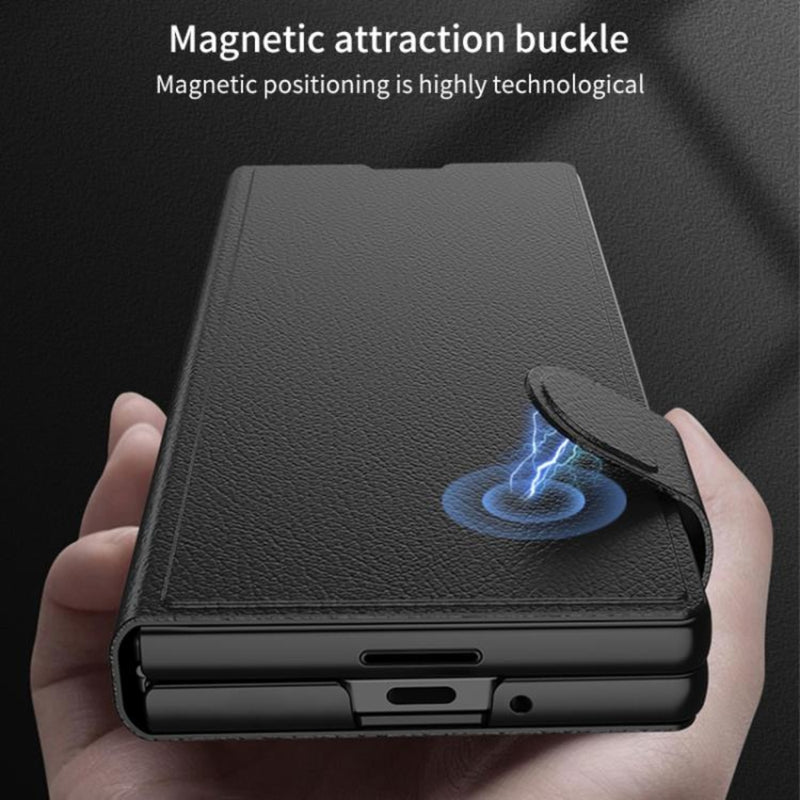 Cargue la imagen en el visor de la galería, Samsung Galaxy Z Fold7 5G - GKK Integrated Flip Leather Phone Case
