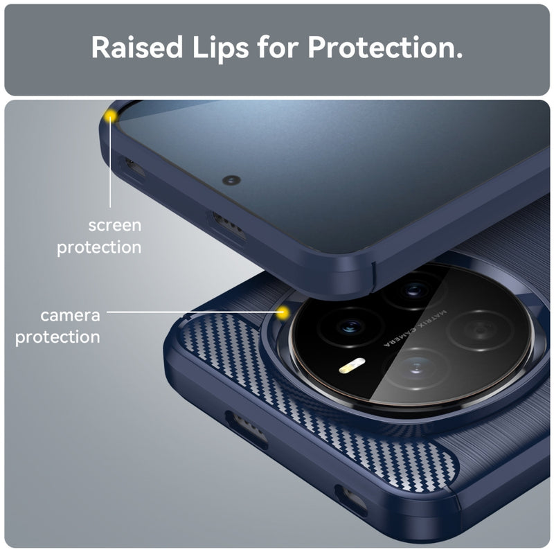 Cargue la imagen en el visor de la galería, Honor Magic7 (PTP-AN00) - Carbon Fiber Brushed Texture TPU Phone Case
