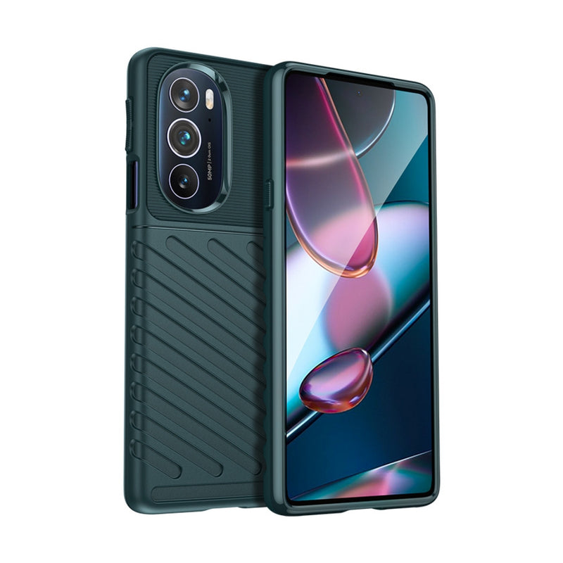 Cargue la imagen en el visor de la galería, Motorola Moto Edge 20 Lite - Thunder Series Twill Texture Thickened Anti-fall Protection TPU Case

