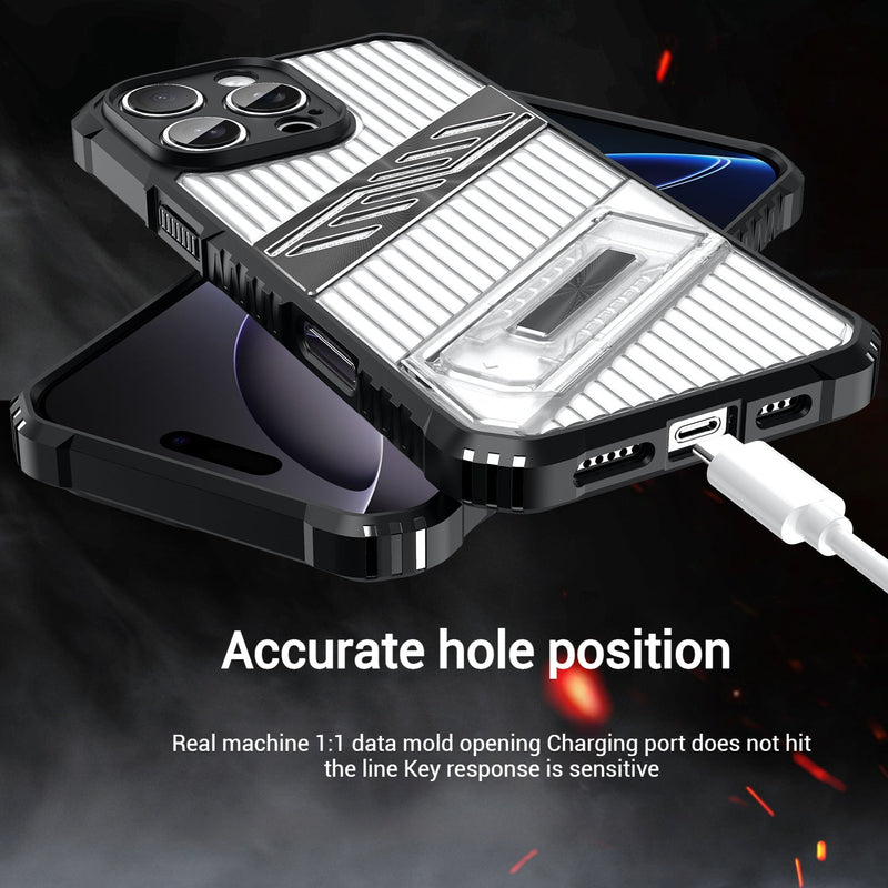 Chargez l&#39;image dans la visionneuse de la galerie, [Built-in Invisibla Bracket] Apple iPhone 16e Transparent Shockproof Protective Case - Polar Tech Australia
