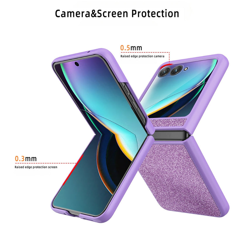 Cargue la imagen en el visor de la galería, Motorola Razr 50/Ultra - Glitter Sparkly Silicone Full Coverage Shockproof Phone Case - Polar Tech Australia

