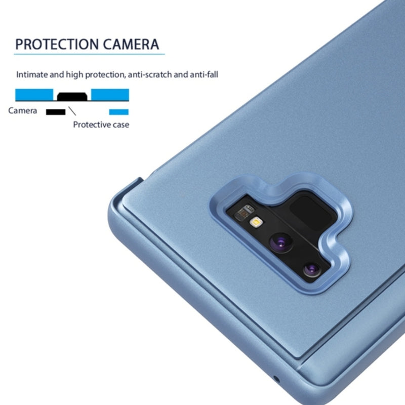 Cargue la imagen en el visor de la galería, Samsung Galaxy Note 9 (SM-N960) - Mirror Clear View Horizontal Flip PU Leather Case
