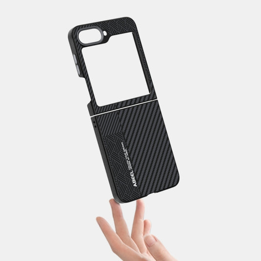 Samsung Galaxy Z Flip 6 (SM-F741)  - Carbon Fiber Series 6D Micro Relief MagSafe Phone Case