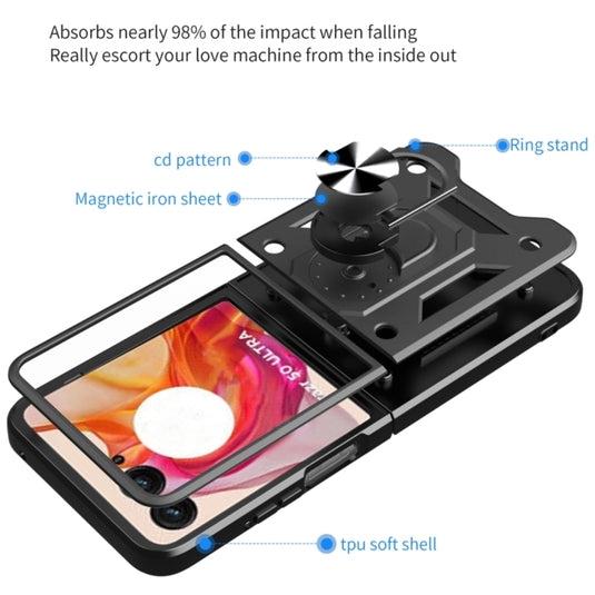 Motorola Moto Razr 2024 - Armor Ring Holder TPU Hybrid PC Phone Case - Polar Tech Australia
