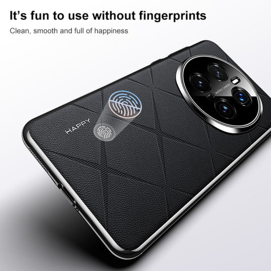 Honor Magic7 (PTP-AN00) - Plain Leather PC Phone Case