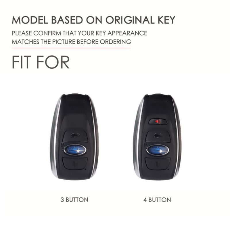 Cargue la imagen en el visor de la galería, Subaru Mech-style Metal + TPU Full Protection Car Key Fob Case Cover For Outback, Forester, Impreza, WRX, XV, Crosstrek, Legacy
