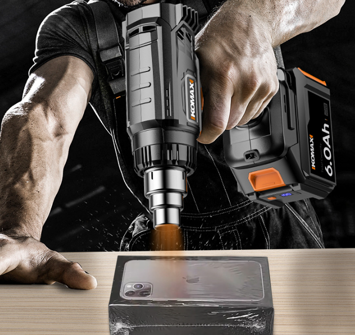 Cargue la imagen en el visor de la galería, [Body Only No battery] Komax Cordless Portable 21V Battery Powered Heating Hot Air Gun Station
