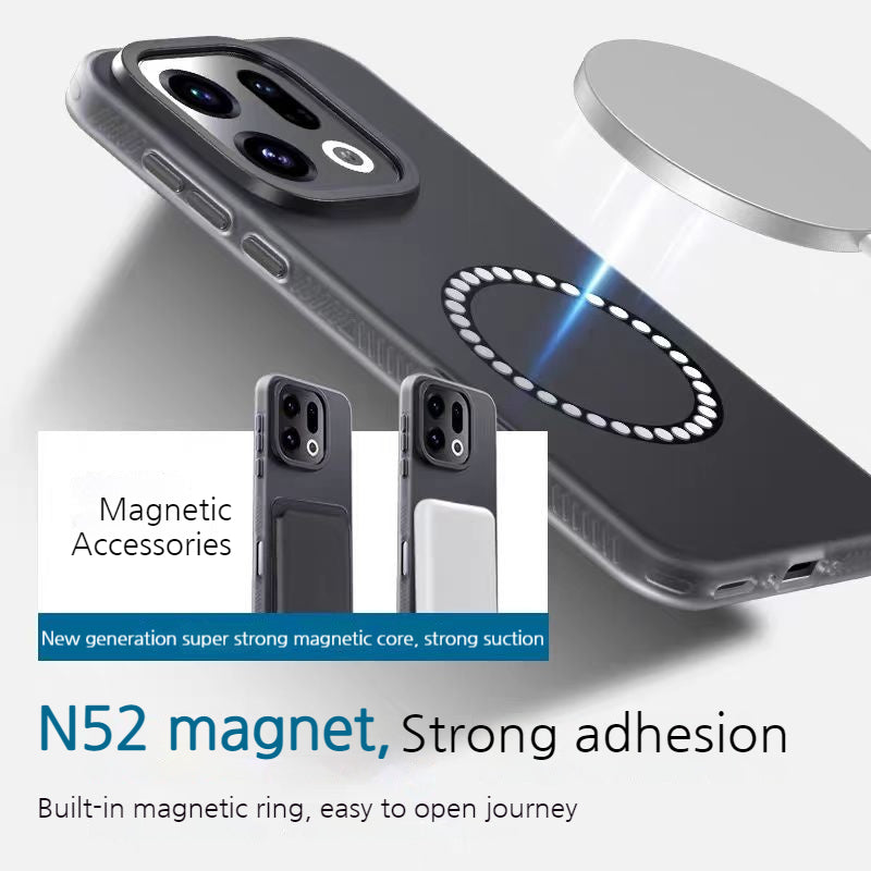 Cargue la imagen en el visor de la galería, [Magsafe Compatible] OPPO Find X9/Pro - Matte Full Coverage Shockproof Case - i-Station Mobile Phone &amp; Electronic Device Repair and Accessories
