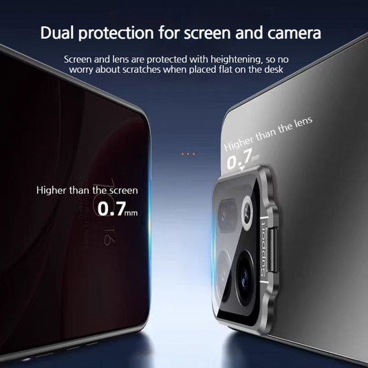 [With Lens Bracket] OPPO Find X9/Pro - Ultra-Thin Matte Shockproof Phone Case - i-Station Mobile Phone & Electronic Device Repair and Accessories