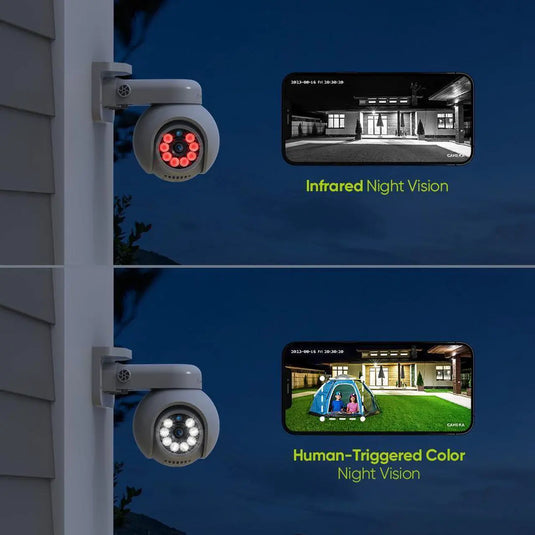 TUYA & Onvif 8MP PTZ Two-way Talk PoE 2.8mm FHD Outdoor Security Full Color Night Vision Camera