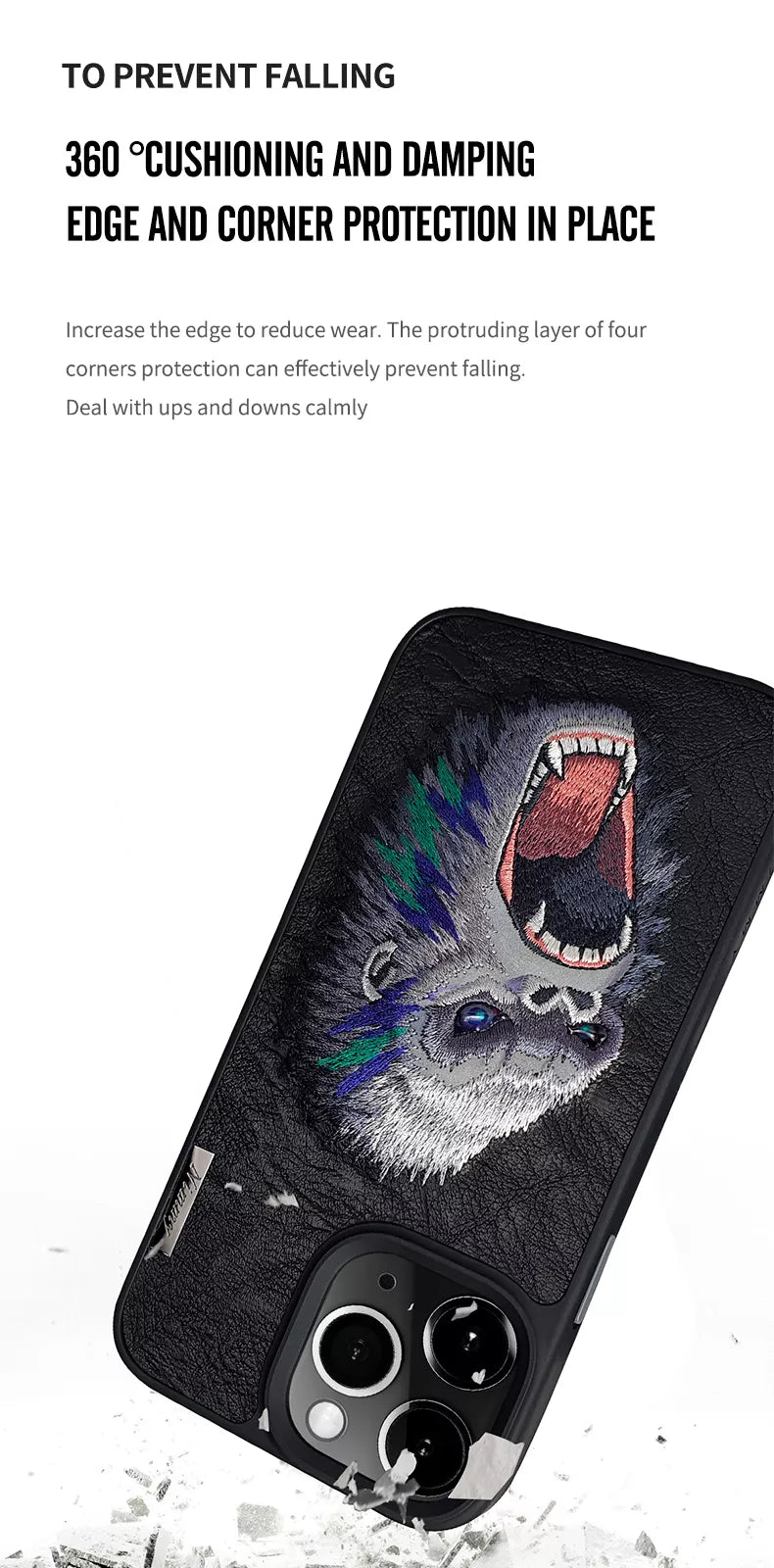 Cargue la imagen en el visor de la galería, Nimmy Dazzling Series iPhone 15/Pro/Max Embroidery 3D Cool Case - Polar Tech Australia

