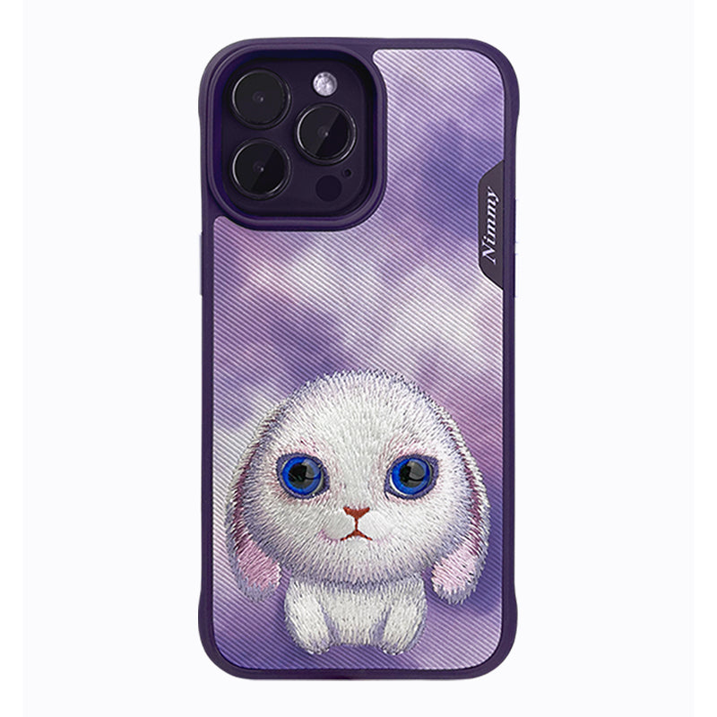 Cargue la imagen en el visor de la galería, Nimmy Pet Animal Big Eye Series iPhone 13/14/15/Pro/Max Embroidery 3D Cute Cool Case - Polar Tech Australia
