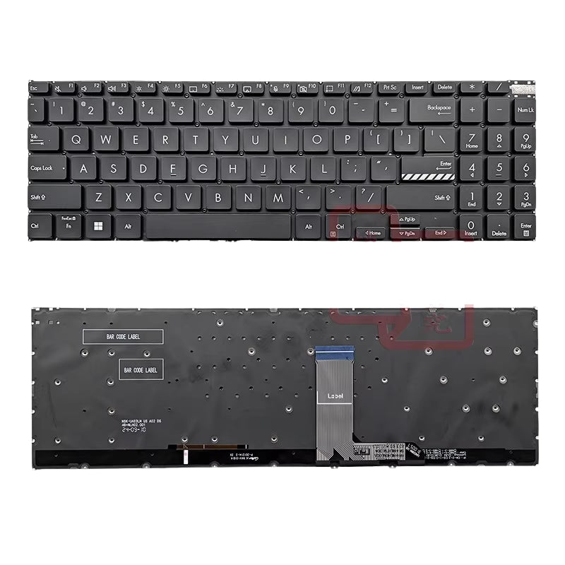 Cargue la imagen en el visor de la galería, ASUS Vivobook Pro 15 16 K6602Z K6502V N7601Z M7600Q Series - Laptop Keyboard With Backlit US Layout

