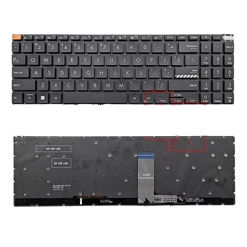 Cargue la imagen en el visor de la galería, ASUS Vivobook Pro 15 16 K6602Z K6502V N7601Z M7600Q Series - Laptop Keyboard With Backlit US Layout
