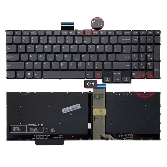 Lenovo ThinkBook 16 G5+ ARA ARP IAP APO IRH (Year 2022 2023) Series - Laptop Keyboard With Backlit US Layout