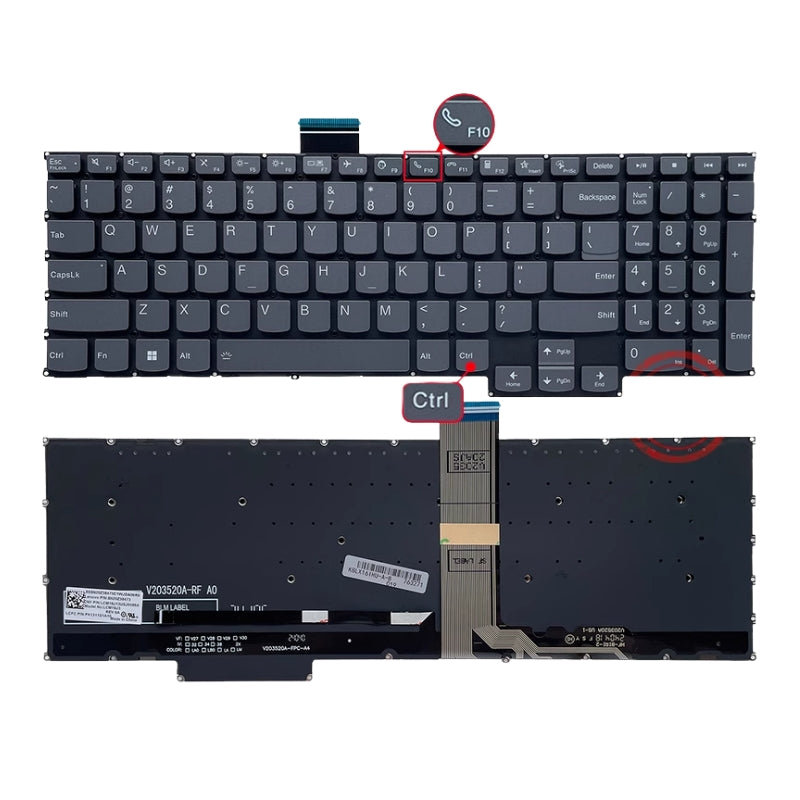 Chargez l&#39;image dans la visionneuse de la galerie, Lenovo ThinkBook 16 G5+ ARA ARP IAP APO IRH (Year 2022 2023) Series - Laptop Keyboard With Backlit US Layout
