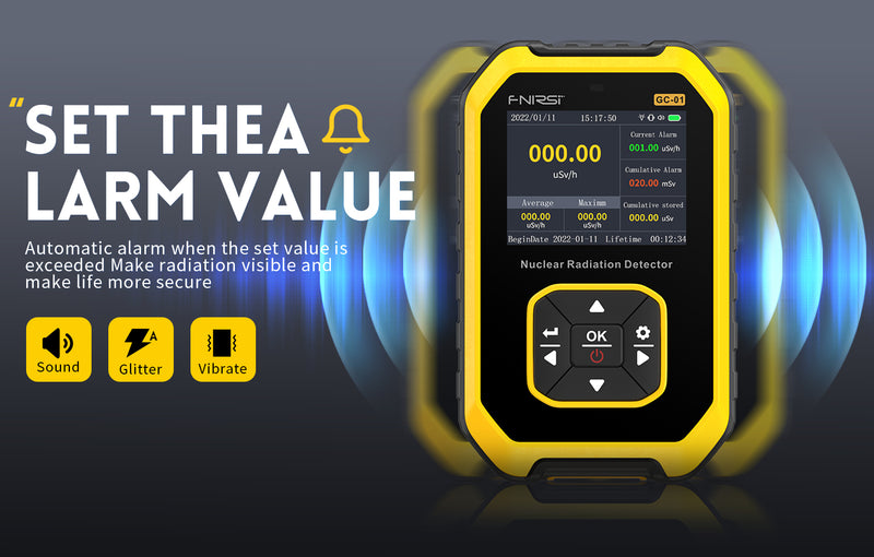 Load image into Gallery viewer, [GC-01] FNIRSI Geiger Counter Nuclear Radiation Detector Personal Dosimeter X-ray γ-ray β-ray Radioactivity Tester Marble Detector - Polar Tech Australia
