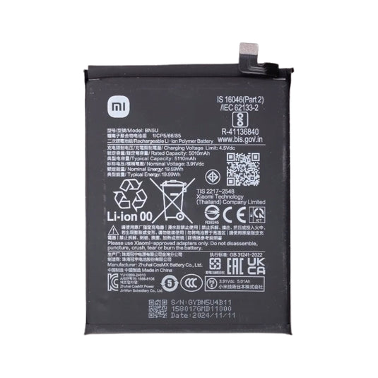 [BN5U] Xiaomi Redmi Note 14 4G / 5G - Replacement Battery