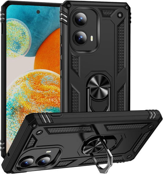 [Built-in 360-degree rotatable ring bracket] Motorola Moto Edge 2024 - Shield Shockproof Rugged Heavy Duty Case - Polar Tech Australia