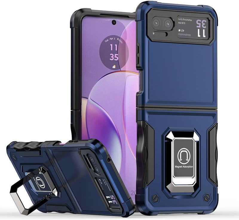 Load image into Gallery viewer, [Built-in Kickstand] Motorola Moto Razr 40/Razr 2023 - Military Grade TPU+PC Shockproof Heavy Duty Case - Polar Tech Australia

