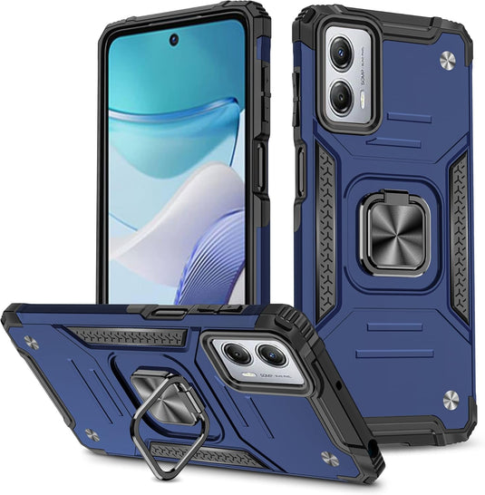 [Magnetic Rotable Kickstand] Motorola Moto G53 - Shield Shockproof Rugged Heavy Duty Case - Polar Tech Australia