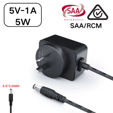 [SAA/RCM][5V][5.5x2.5 & 5.5x2.1] Universal Computer/Monitor/LED Strip/Light Module/Speaker/CCTV/Router/Camera - Power Supply Adapter Wall Charger
