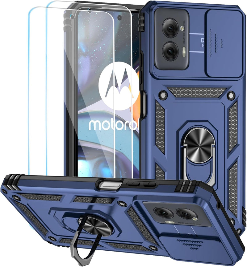 Load image into Gallery viewer, [Magnetic Ring Kickstand][Slide Camera Cover] Motorola Moto G Power 2024 - Shield Shockproof Rugged Heavy Duty Case - Polar Tech Australia
