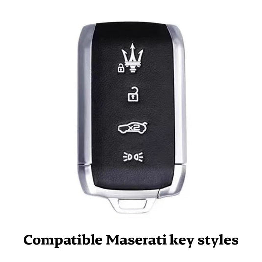 Maserati Zinc Alloy Full-Cover Stylish & Elegant Design Car Key Fob Case Cover for New Grecale MC20 Ghibli Since 2023