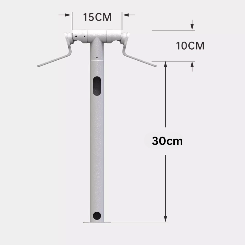 Chargez l&#39;image dans la visionneuse de la galerie, [1 Split 2][Horizontal] Universal Aluminium CCTV Bullet Camera Wall or Ceiling Mount Bracket Holder - Polar Tech Australia
