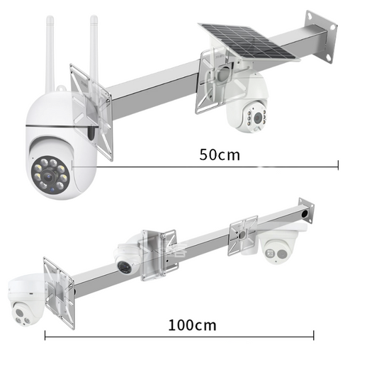 [1 Split 2 & 3] Universal 304 Stainless Steel Aluminium CCTV Bullet & Dome & PTZ Camera Wall or Ceiling Mount Bracket Holder - Polar Tech Australia