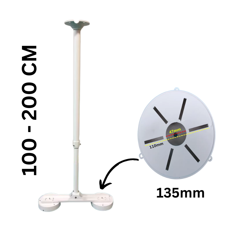 Chargez l&#39;image dans la visionneuse de la galerie, [1 Split 2] Universal Retractable Extension Aluminium CCTV Dome Camera Wall or Ceiling Mount Bracket Holder - Polar Tech Australia
