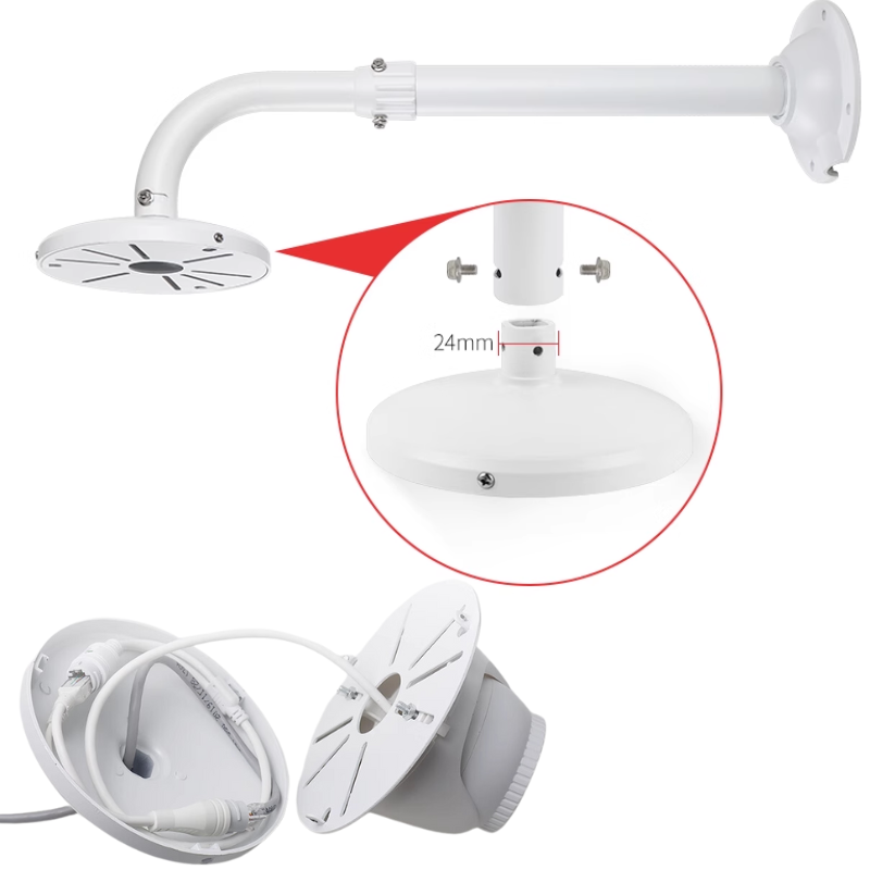 Cargue la imagen en el visor de la galería, Universal Retractable Extension Aluminium CCTV Dome Camera Wall Mount Bracket Holder - Polar Tech Australia
