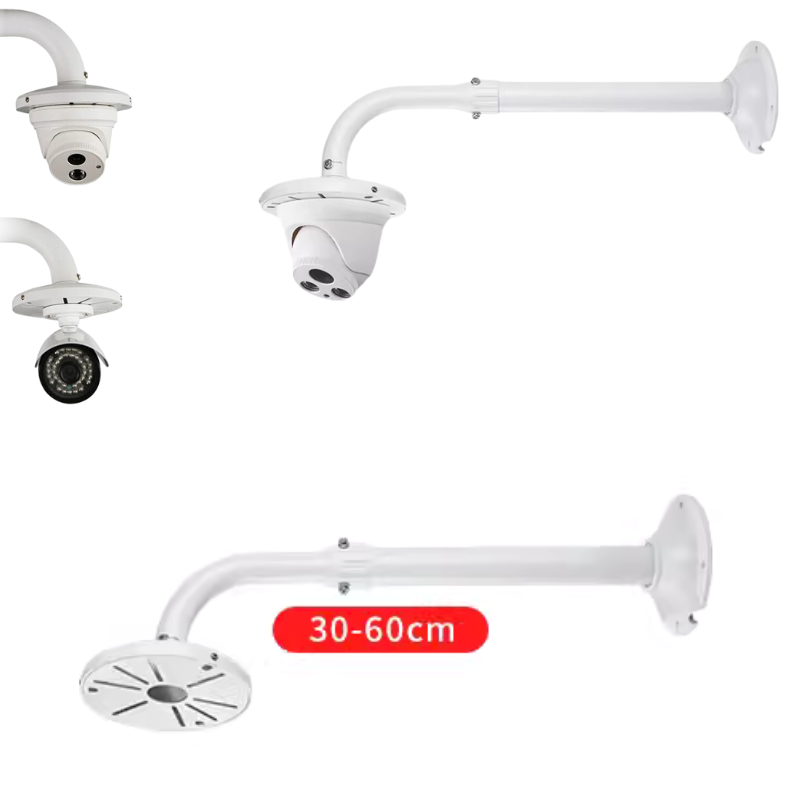 Cargue la imagen en el visor de la galería, Universal Retractable Extension Aluminium CCTV Dome Camera Wall Mount Bracket Holder - Polar Tech Australia
