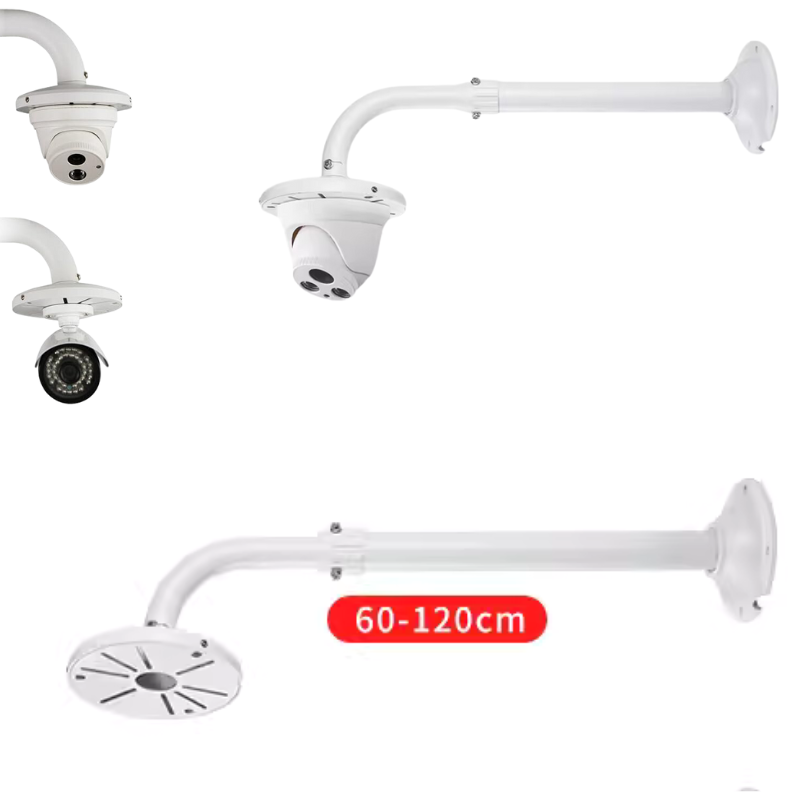 Cargue la imagen en el visor de la galería, Universal Retractable Extension Aluminium CCTV Dome Camera Wall Mount Bracket Holder - Polar Tech Australia
