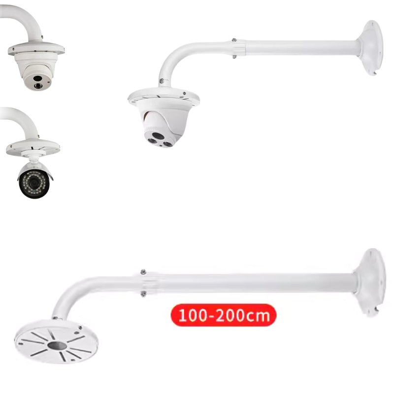 Cargue la imagen en el visor de la galería, Universal Retractable Extension Aluminium CCTV Dome Camera Wall Mount Bracket Holder - Polar Tech Australia
