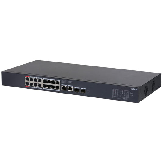 [DH-CS4220-16GT-190] Dahua 20 Port Layer 2 Cloud Managed Network Switch with 16 PoE Ports plus 2 Gigabit Uplink Ports and 2 SFP Ports