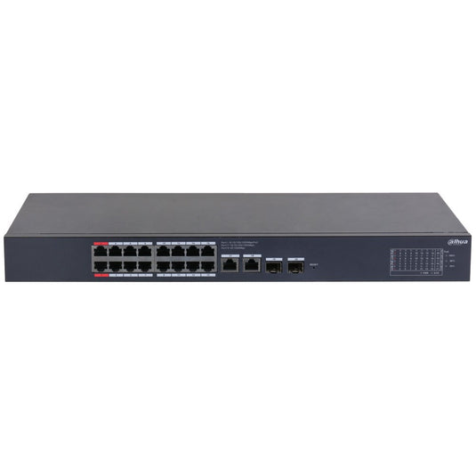 [DH-CS4220-16GT-190] Dahua 20 Port Layer 2 Cloud Managed Network Switch with 16 PoE Ports plus 2 Gigabit Uplink Ports and 2 SFP Ports