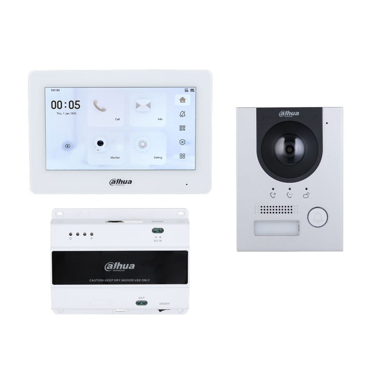 Load image into Gallery viewer, [DHIKTD01L-F] Dahua 2-wire IP Villa Door Station &amp; Indoor Monitor Flush Mount Kit - Polar Tech Australia
