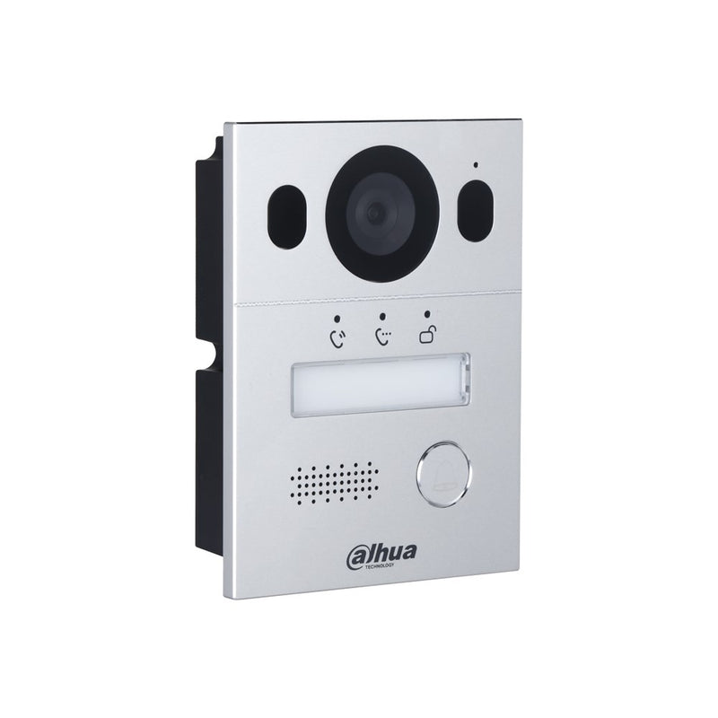 Load image into Gallery viewer, [DHI-VTO2003F] Dahua Hybrid 2-Wire Video 1 Button Silver Residential Intercom Door Station with 2MP Camera IP65 IK07 - Polar Tech Australia

