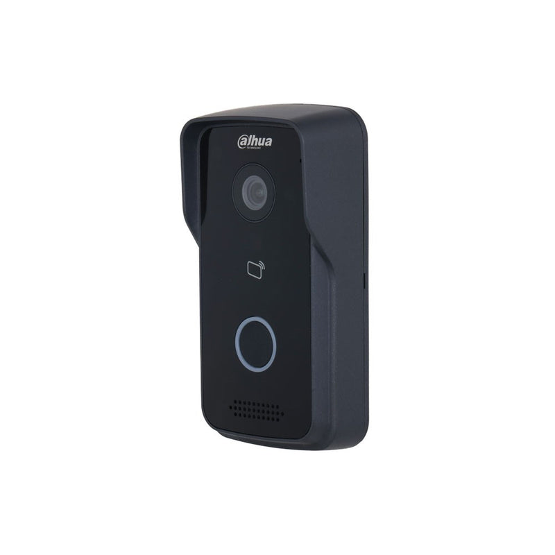 Cargue la imagen en el visor de la galería, [DHI-VTO2111D-P-S3] Dahua IP Video 1 Button Black Residential Intercom Door Station with 2MP Camera and Card Reader IP65 - Polar Tech Australia
