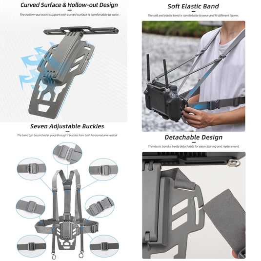 Sunnylife Waist Support Bracket &  Chest Strap for DJI RC Plus: Hands-Free Control - Polar Tech Australia