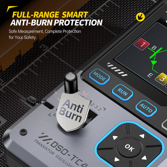 [DSO-TC4] FNIRSI 3-IN-1 10MHz 48MSa/s Digital Oscilloscope Transistor Tester Signal Generator