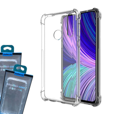 HTC Desire 19 Plus AirPillow Cushion Clear Transparent Back Cover Case - Polar Tech Australia