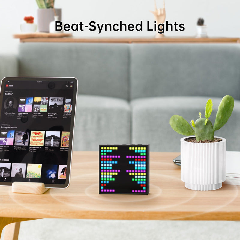 Cargue la imagen en el visor de la galería, Divoom Timebox-Evo Pixel Art Speaker 16x16 DIY LED Display Alarm Clock Box Perfect Gift - Polar Tech Australia
