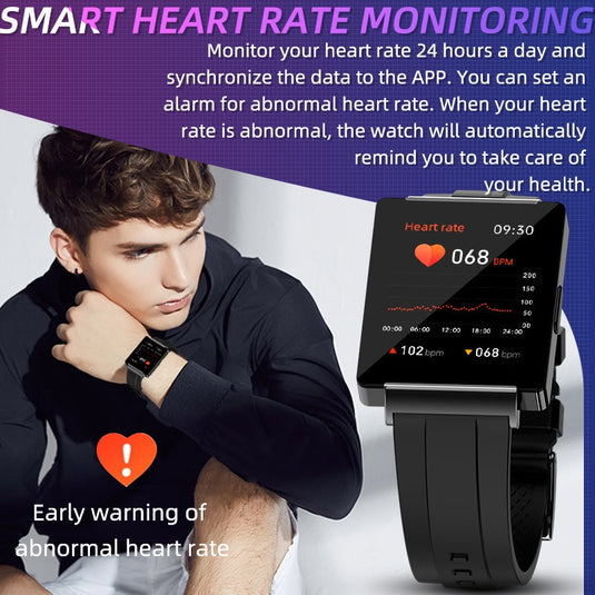 [Brand New] KS01 1.85 Inch Smart Watch Supports Blood Glucose Detection, Blood Pressure Detection, Blood Oxygen Detection - Polar Tech Australia